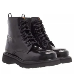 Kenzo Kenzosmile Lace-Up Boots Black Schnürstiefel