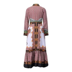 LaDoubleJ Maxikleid aus Seide Multicolor Maxikleid