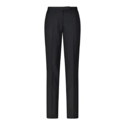 Lardini Regular-Fit Stoffhose aus Woll-Mix schwarz Hosenanzug
