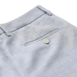 Lardini Stoffhose aus Wolle, Seide & Leinen blau Hosenanzug