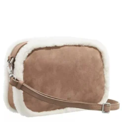 LES VISIONNAIRES Lola Teddy Hazelnut Crossbody Bag