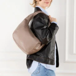 Liebeskind Berlin Farrah Vintage Goat Neutral Grey Schultertasche