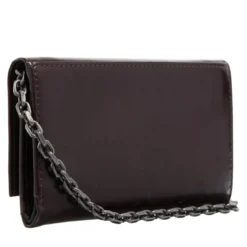 Liebeskind Berlin Malia Wallet L Lack Distressed Burgundy Wallet On A Chain