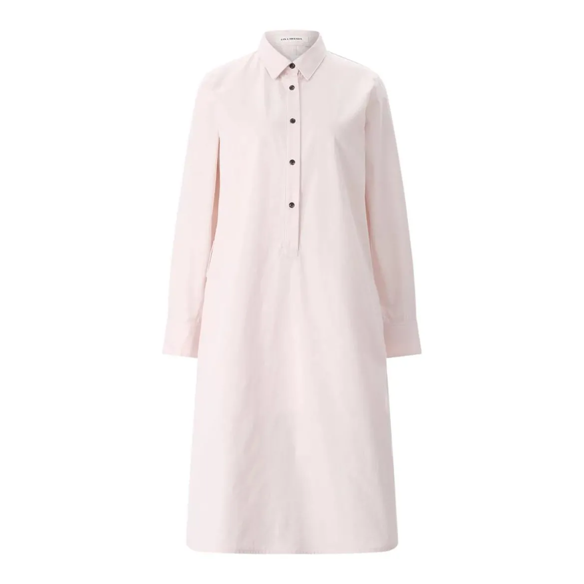 Lis Lareida Blusenkleid in Midi-Länge pink Hemdblusenkleid