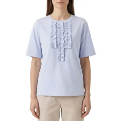 Lis Lareida T-Shirt Marylou mit Rüschen blau T-Shirt