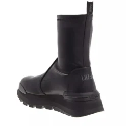 LIU JO Amazing 22 Mid Sneaker Stretch Spreading Black Stiefeletten