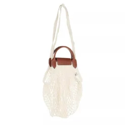 Longchamp Le Pliage Filet Ecru L Shopper