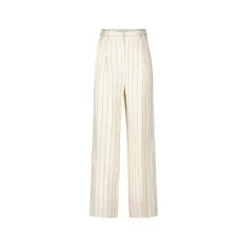 LouLou Luftige High Waist Stoffhose Beige Stoffhose