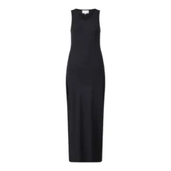 LouLou Maxikleid Myron aus Woll-Mix Schwarz Maxikleid
