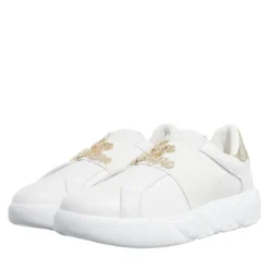 Love Moschino Sneakers Donna Bianco+Platino Low-Top-Sneaker