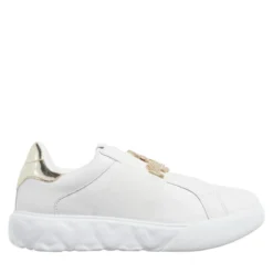 Love Moschino Sneakers Donna Bianco+Platino Low-Top-Sneaker