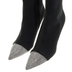 Love Moschino Sparkling Toe Scarponcino Donna Nero Stiefeletten