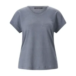 Luisa Cerano T-Shirt aus Leinen blau T-Shirt