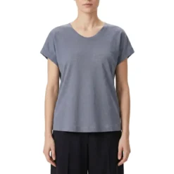 Luisa Cerano T-Shirt aus Leinen blau T-Shirt