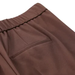 Luisa Cerano Wide-Leg Hose aus Viskose-Mix braun Stoffhose