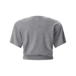 Magda Butrym T-Shirt mit Knoten-Detail grau T-Shirt