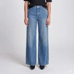 Marc Aurel Authentischer Blue Denim und ein weit geschnittene blau Wide Leg Jeans