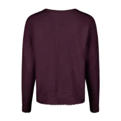 Marc Aurel Dieser V-Ausschnitt-Pullover aus Cotton/Wool-Mix m lila Pullover