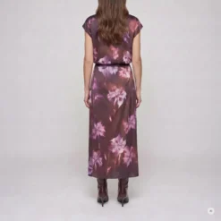Marc Aurel Dieses Top mit Blumenprint aus fließendem Viskose- lila Bluse