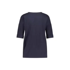 Marc Cain Blusenshirt aus Baumwoll-Mix Dunkelblau Bluse
