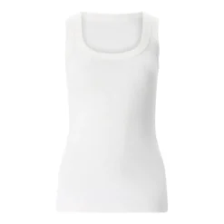 Marc Cain Geripptes Top weiß Top