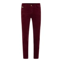 Marc Cain Hose SILVI bright maroon Stoffhose