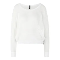 Marc Cain Pullover aus Materialmix weiß Top