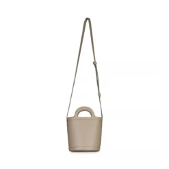 Marni Beuteltasche aus Leder mit Logo Braun Crossbody Bag
