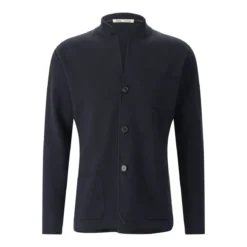 Maurizio Baldassari Strickjacke aus Baumwollmix blau Strickjacke