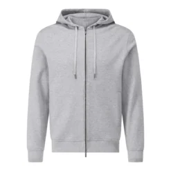 Maurizio Baldassari Sweatjacke mit Kapuze grau Sweatjacke