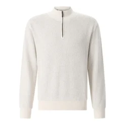 Maurizio Baldassari Troyer aus Woll-Seiden-Mix beige Pullover