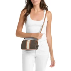 MICHAEL Michael Kors Becca Sm Ew Xbody Brn/Acorn Crossbody Bag