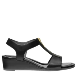 MICHAEL Michael Kors Berkley Wedge Sandal Black Sandalen