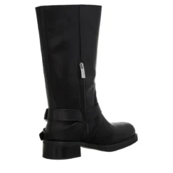 MICHAEL Michael Kors Crosby Moto Boot Black Biker Boots