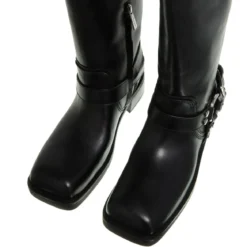 MICHAEL Michael Kors Crosby Moto Boot Black Biker Boots
