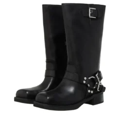 MICHAEL Michael Kors Crosby Moto Boot Black Biker Boots
