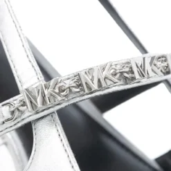 MICHAEL Michael Kors Dina Flex Sling Flat Silver Ballerinas