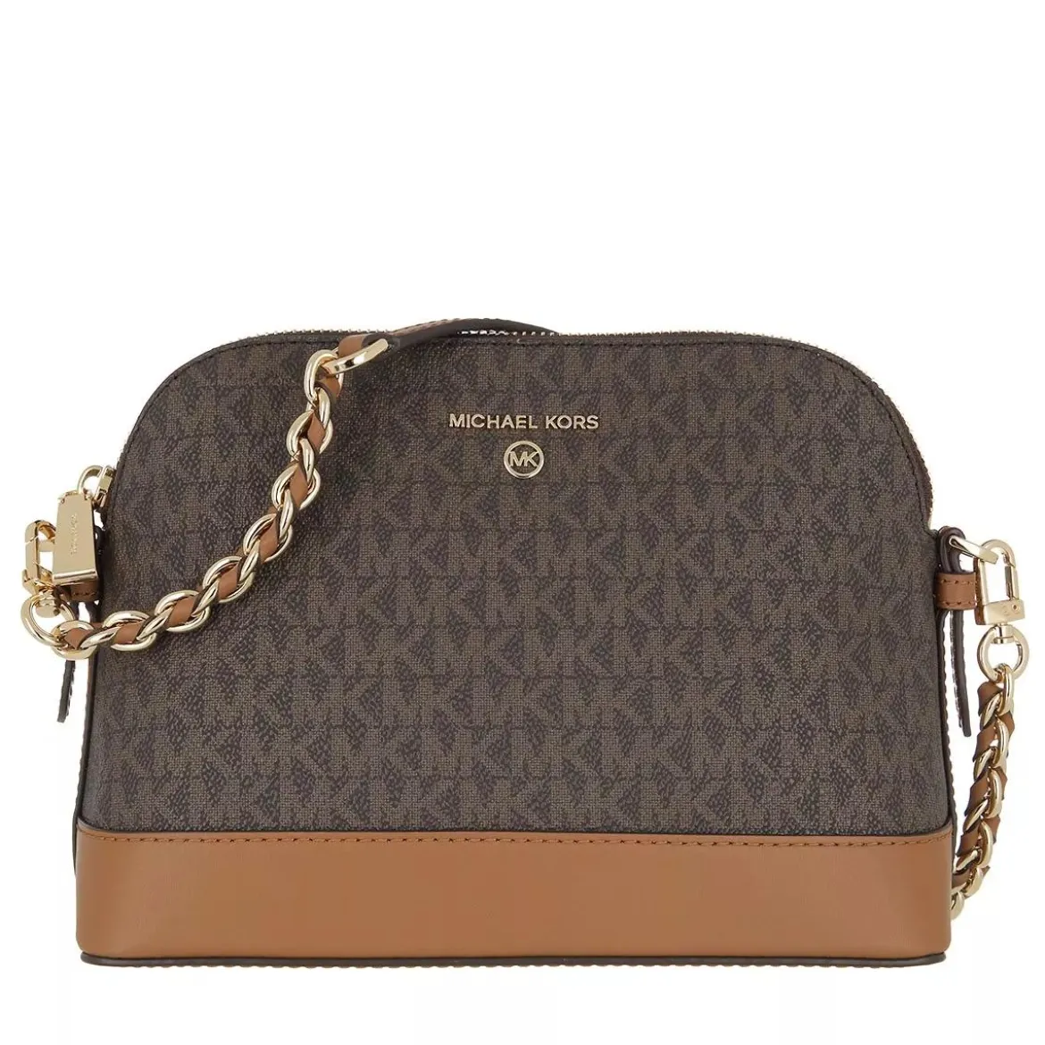 MICHAEL Michael Kors Jet Set Charm Large Dome Crossbody Brown Acorn Crossbody Bag