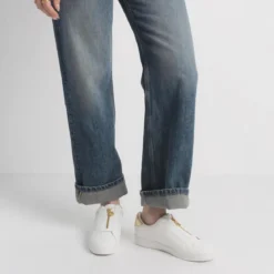 MICHAEL Michael Kors Keaton Zip Slip On Pale Gold Low-Top-Sneaker