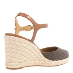 MICHAEL Michael Kors Kenzie Wedge Brown Plateausandalen
