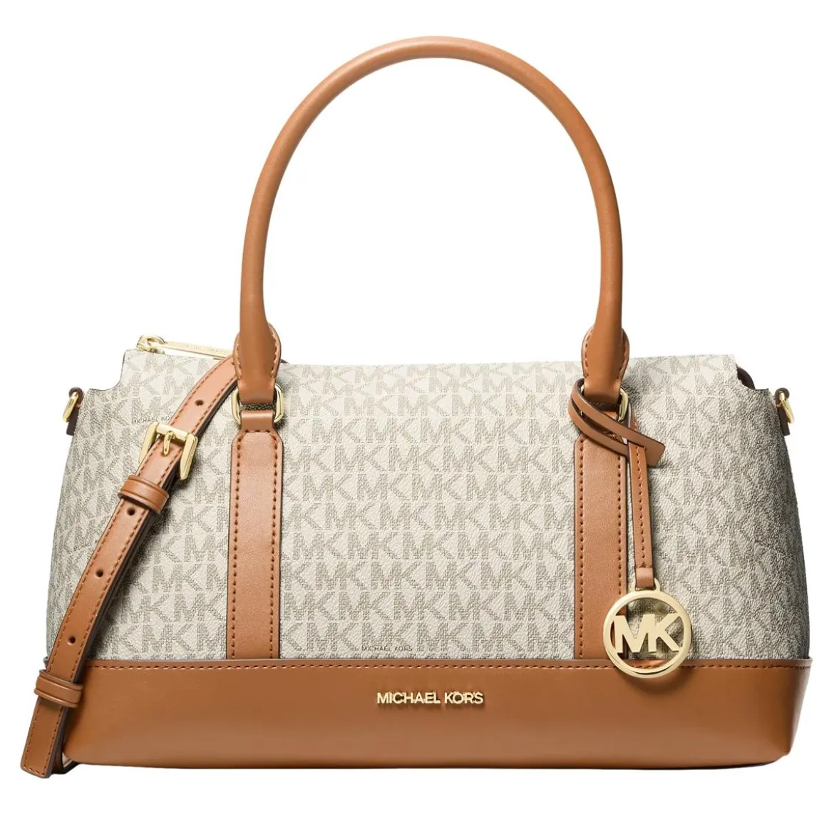 MICHAEL Michael Kors Md Tz Satchel Vanilla/acrn Satchel