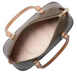 MICHAEL Michael Kors Md Tz Satchel Brn/acorn Satchel