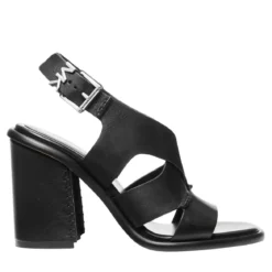 MICHAEL Michael Kors Raven Block Heeled Sandal Black Sandalen