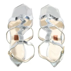 Missoni M09 Ponza Mirror Silver Riemchensandalen
