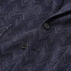 Missoni Sakko mit Zickzack-Muster blau Anzugjacke