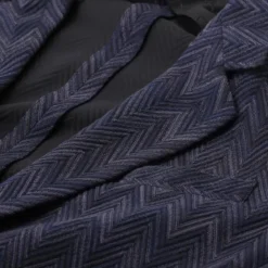 Missoni Sakko mit Zickzack-Muster blau Anzugjacke