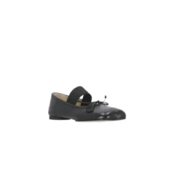MM6 Maison Margiela Black 6 Leather Ballerinas Black Ballerinas
