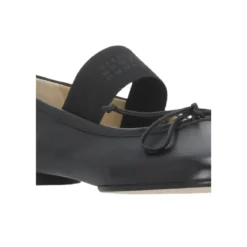 MM6 Maison Margiela Black 6 Leather Ballerinas Black Ballerinas