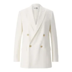 MM6 Maison Margiela Blazer aus Woll-Mix weiß Blazer