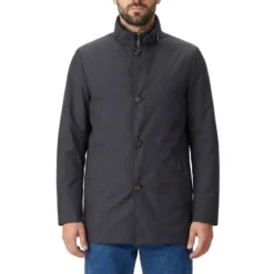 Moorer Jacke aus Materialmix blau Übergangsjacke